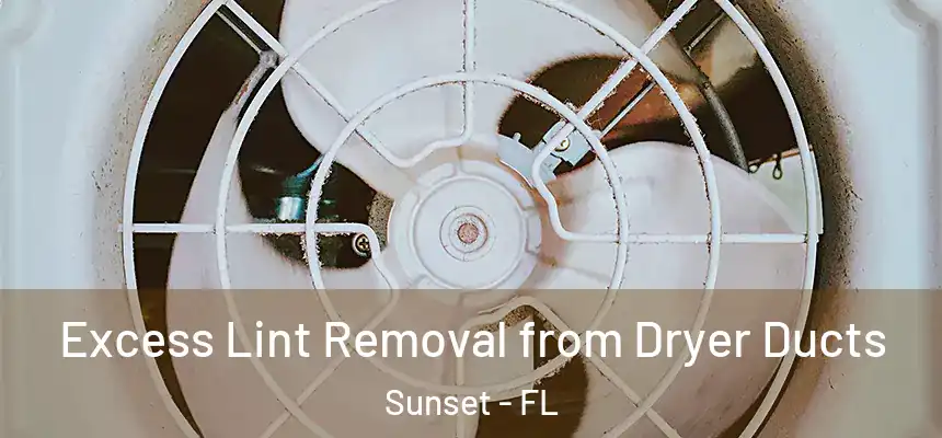Excess Lint Removal from Dryer Ducts Sunset - FL